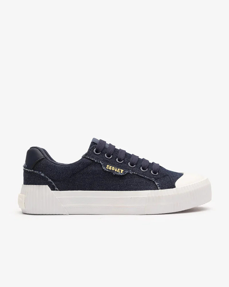 Alice Denim Sneaker in Navy Denim