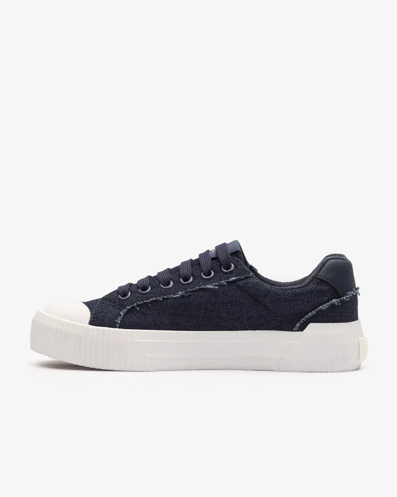 Alice Denim Sneaker in Navy Denim