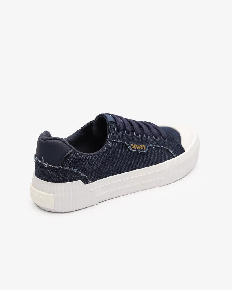 Alice Denim Sneaker in Navy Denim