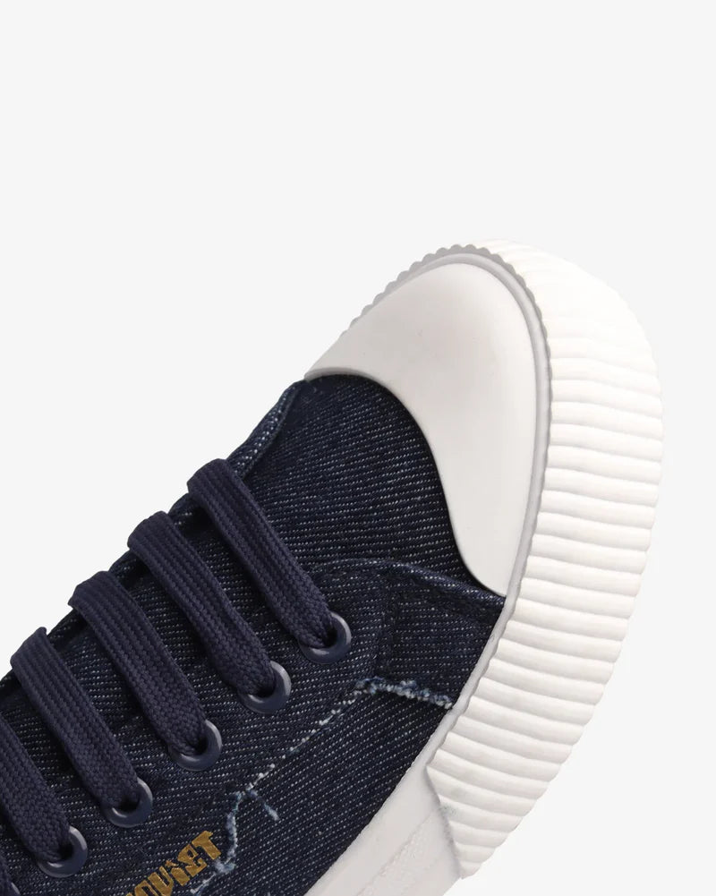 Alice Denim Sneaker in Navy Denim