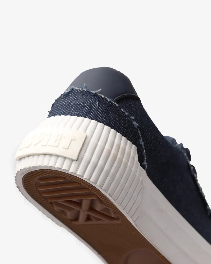Alice Denim Sneaker in Navy Denim
