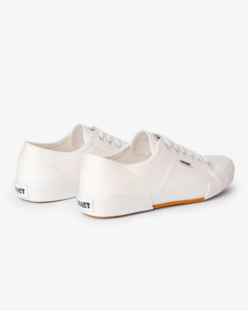 Ayanda Canvas Shoe in White Mono
