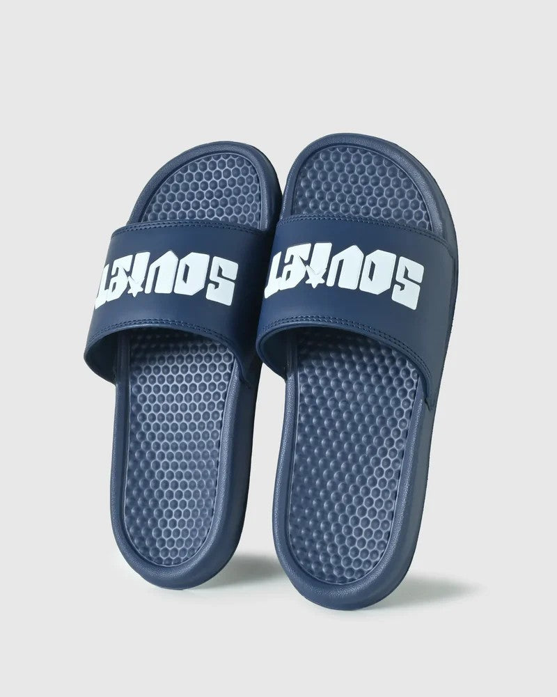 Bahamas Sandal in Navy Mono