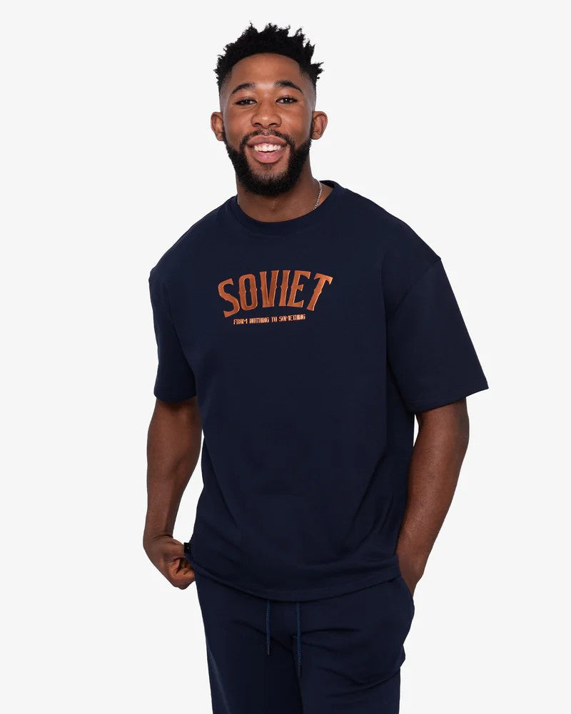 Revive SS Tee in Navy