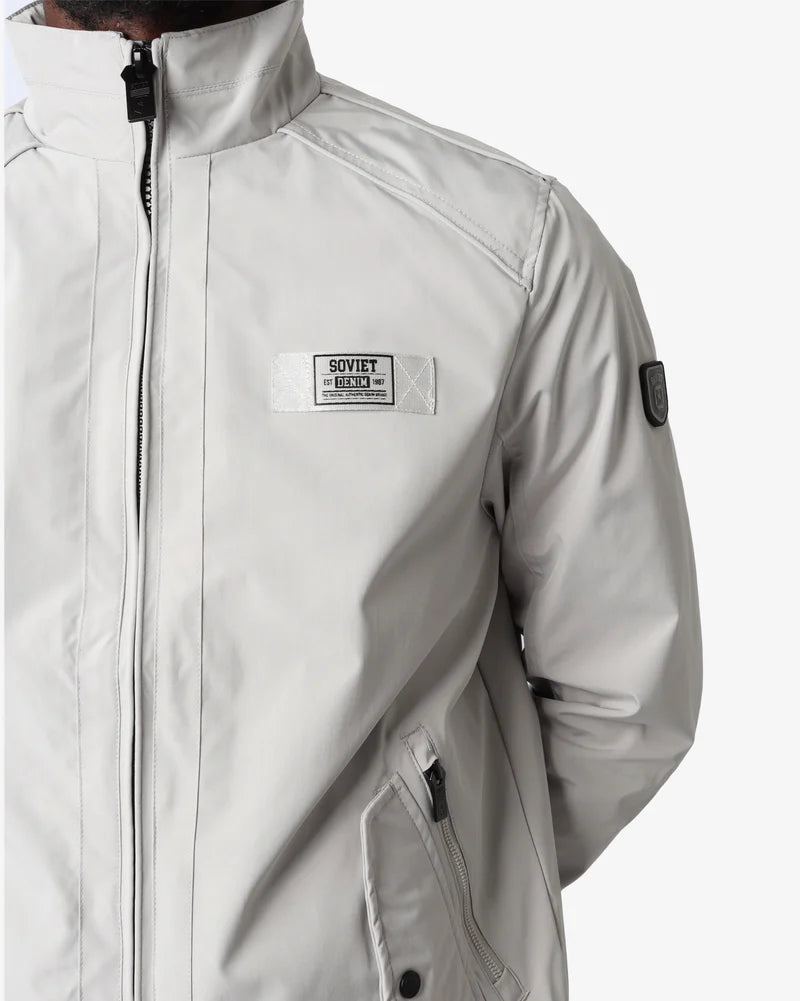 Sidney Zip Through Jacket in Cement