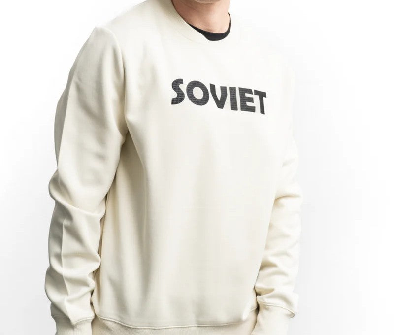 Zander Crew Neck Sweatshirt in Bone