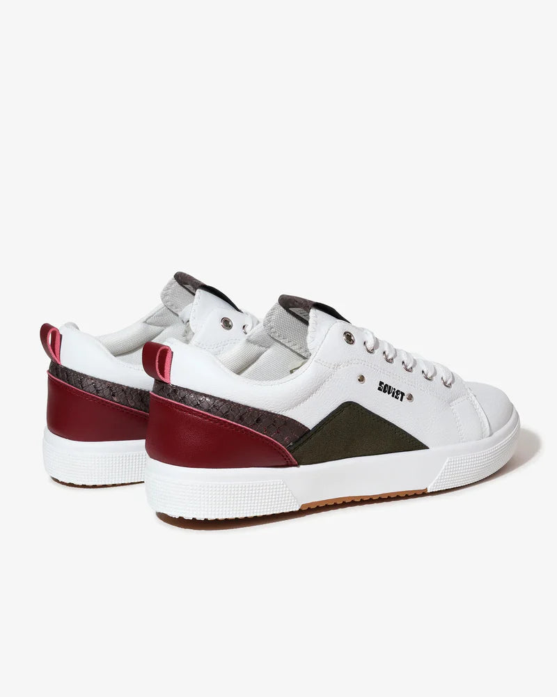 Coco Blanco Sneaker in White / Purple