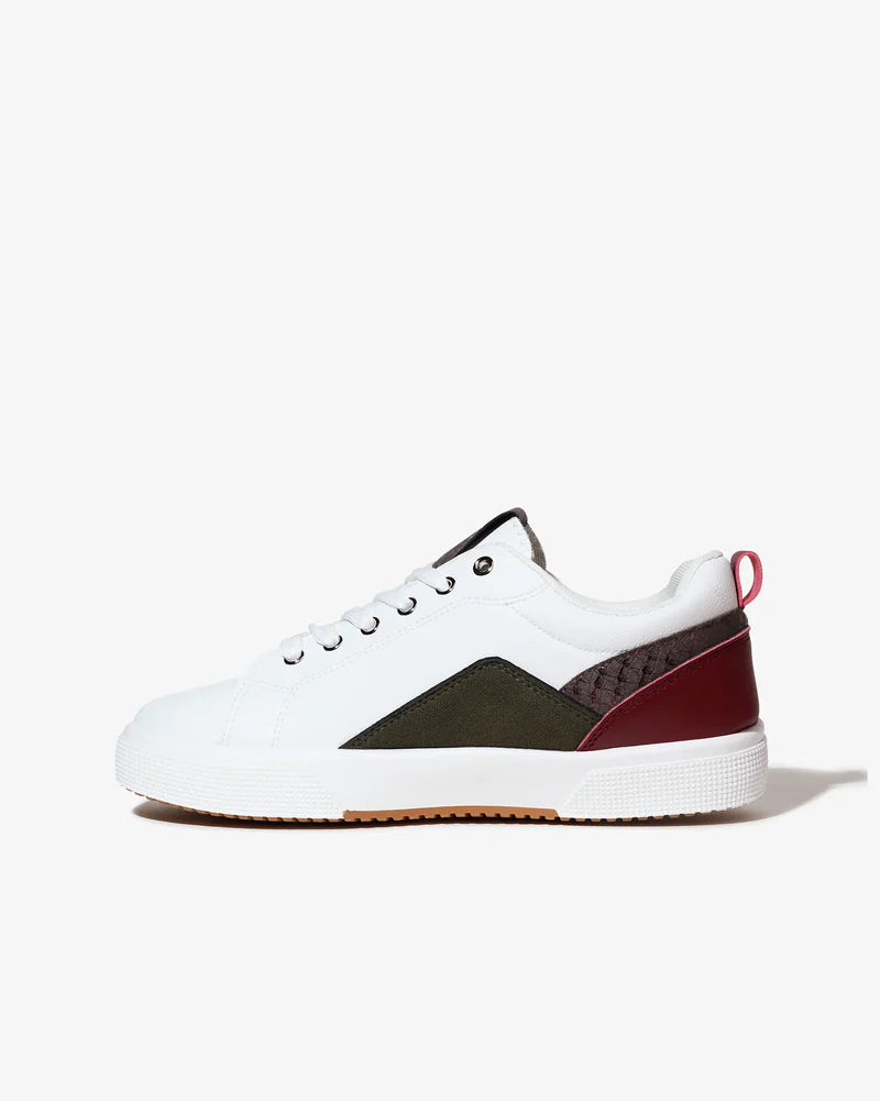 Coco Blanco Sneaker in White / Purple