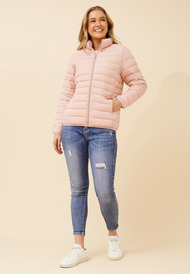 Puffer Jacket in Pink