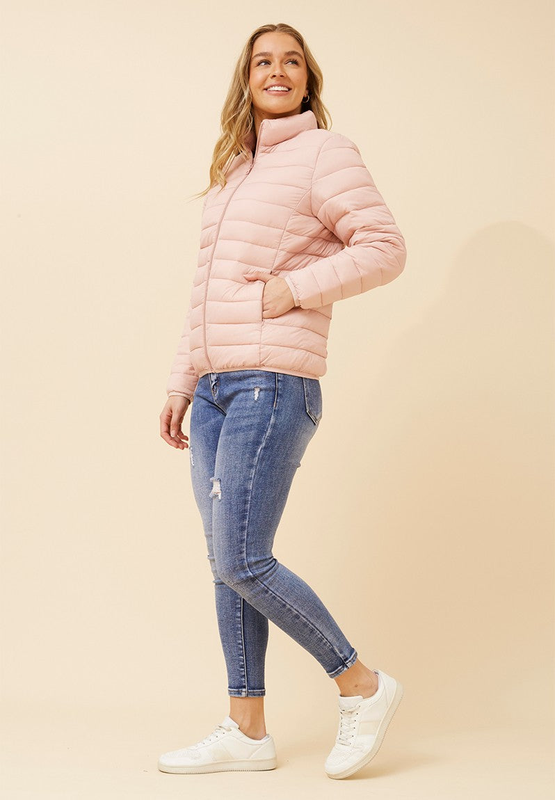 Puffer Jacket in Pink