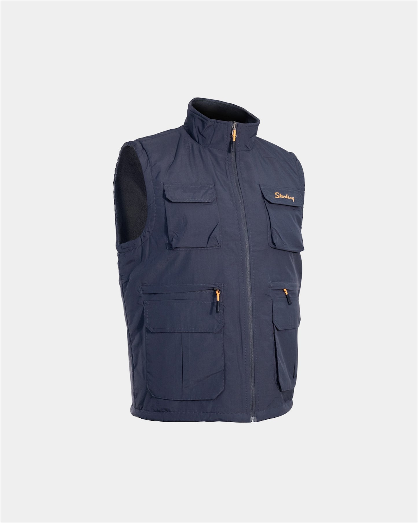 Reversible Cargo / Fleece Vest in Charcoal
