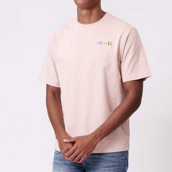 Sweet Leaf SS Tee in Pink