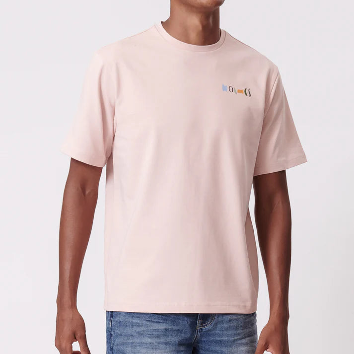 Sweet Leaf SS Tee in Pink
