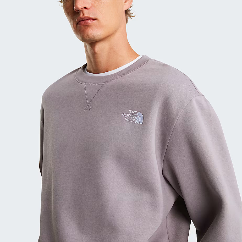 Essential Relaxed Crew Sweatshirt in Transcendent Grey