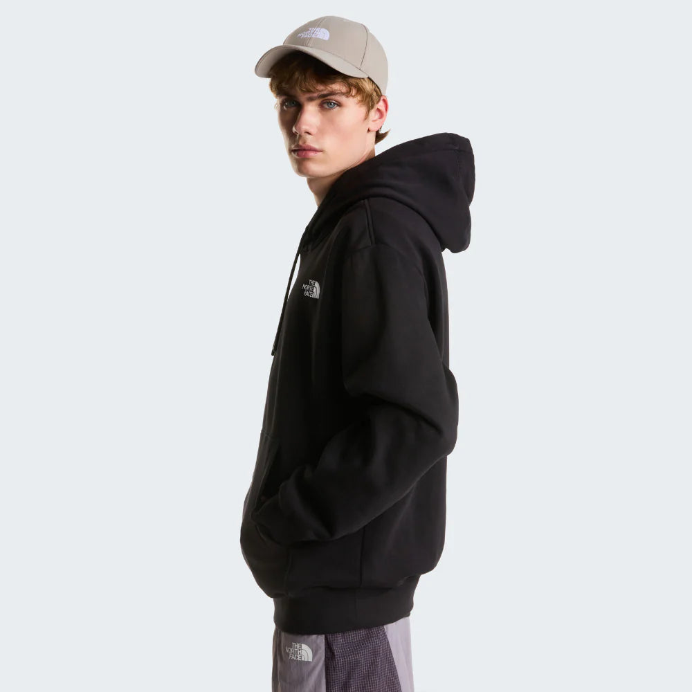 Essential Relaxed Hoodie in TNF Black