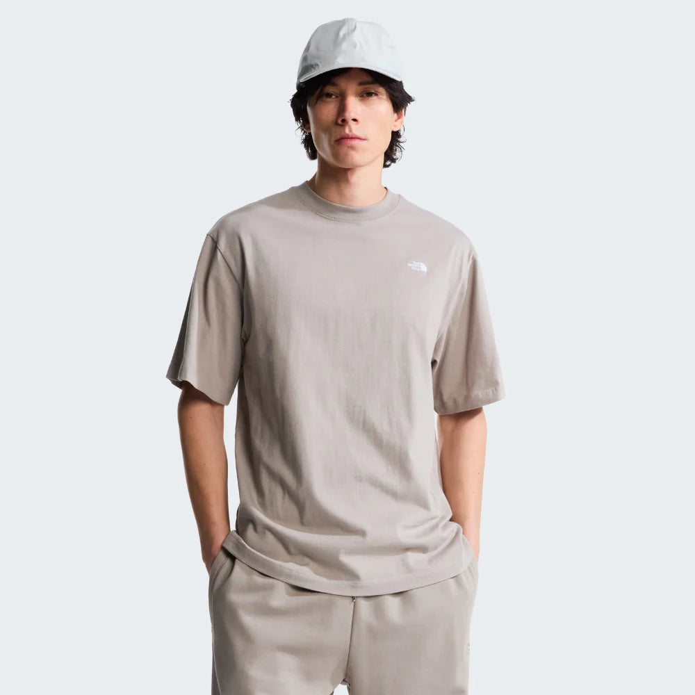 Essential Simple Dome OS SS Tee in Stone Slab