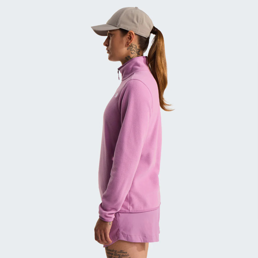 Glacier 1/4 Zip Fleece in Hushed Lavender