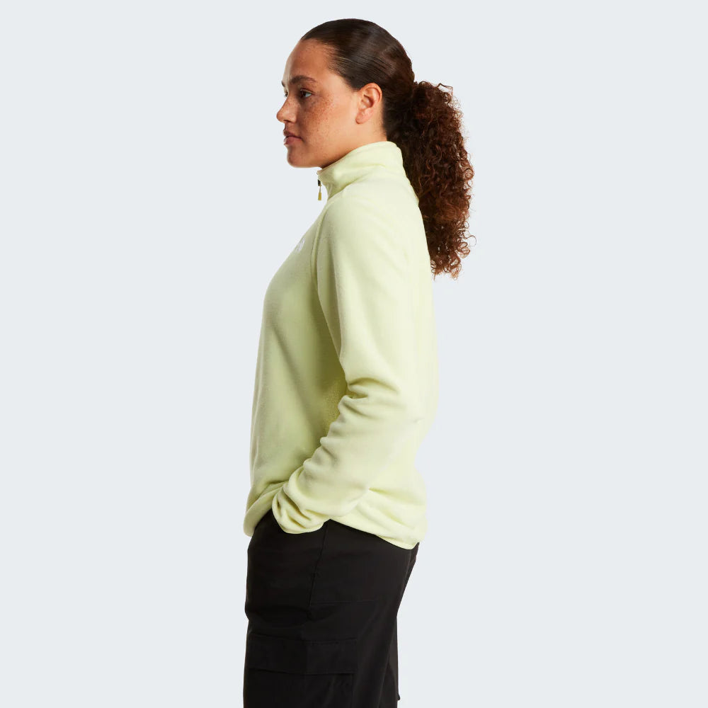 Glacier 1/4 Zip Fleece in Lemon Mist