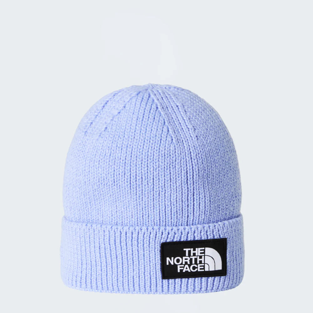 Logo Box Cuffed Beanie in Periwinkle Glow