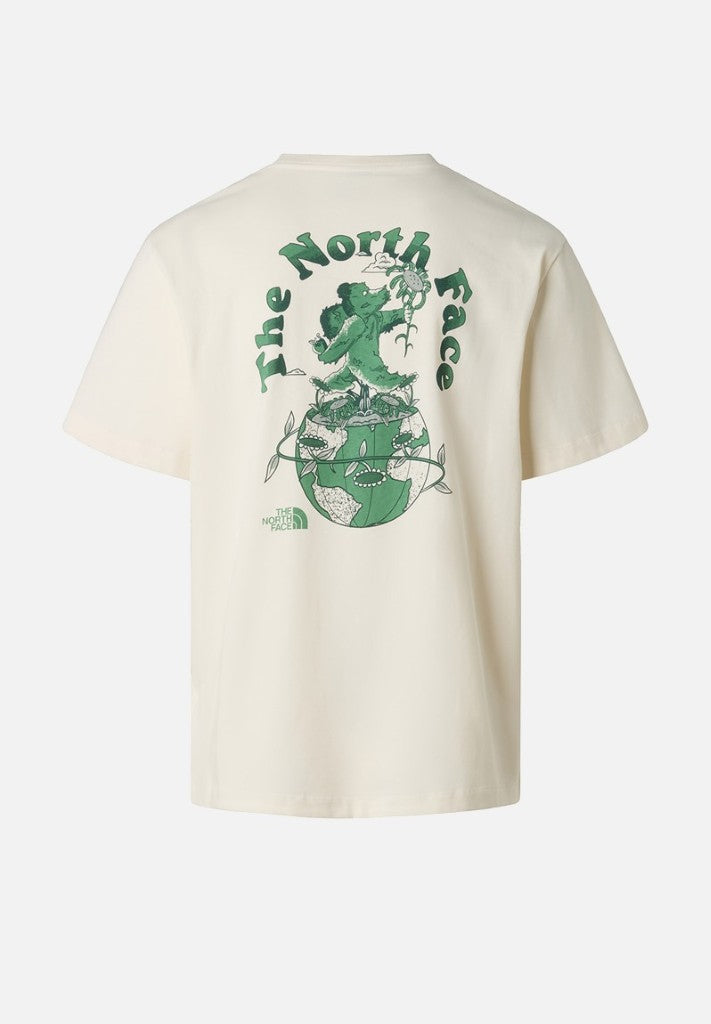 Retro Earth Relaxed SS Tee in White Dune