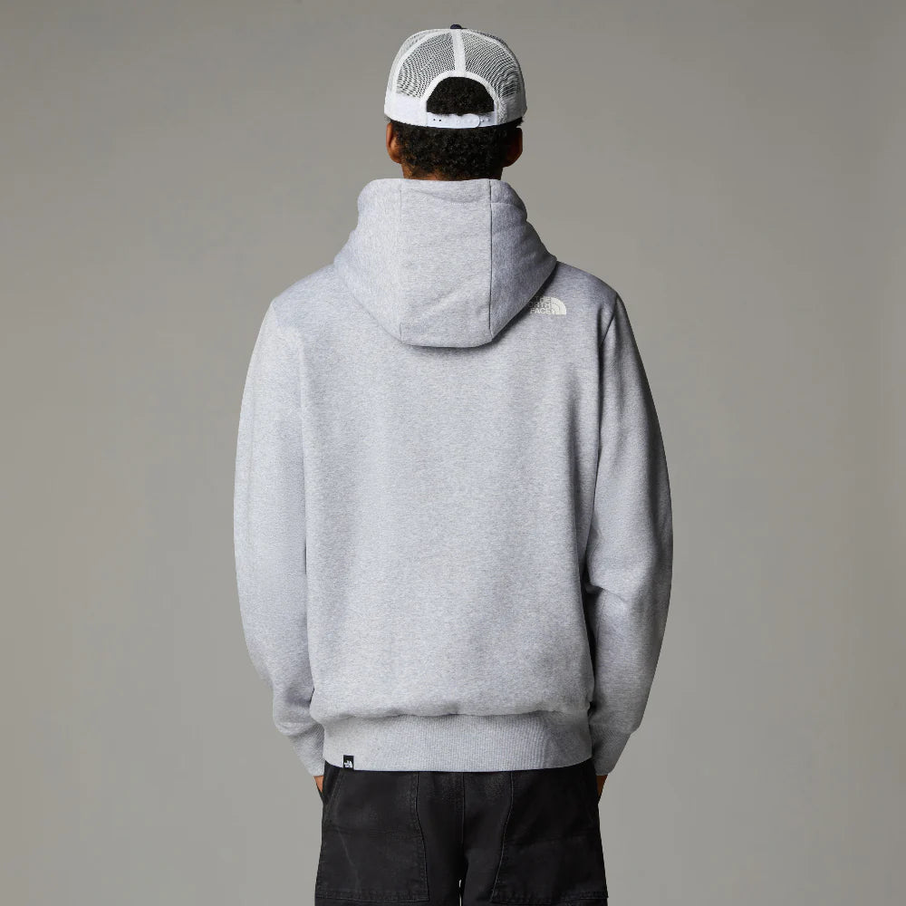 Simple Dome Regular Hoodie in TNF Light Grey Heather