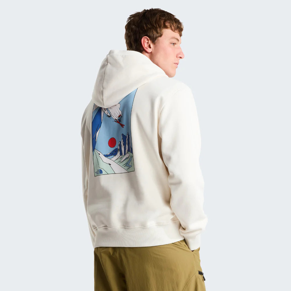 Mountain Celebration Hoodie in White Dune