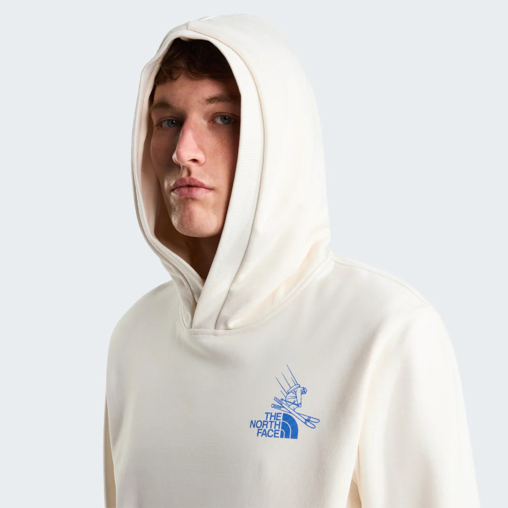 Mountain Celebration Hoodie in White Dune