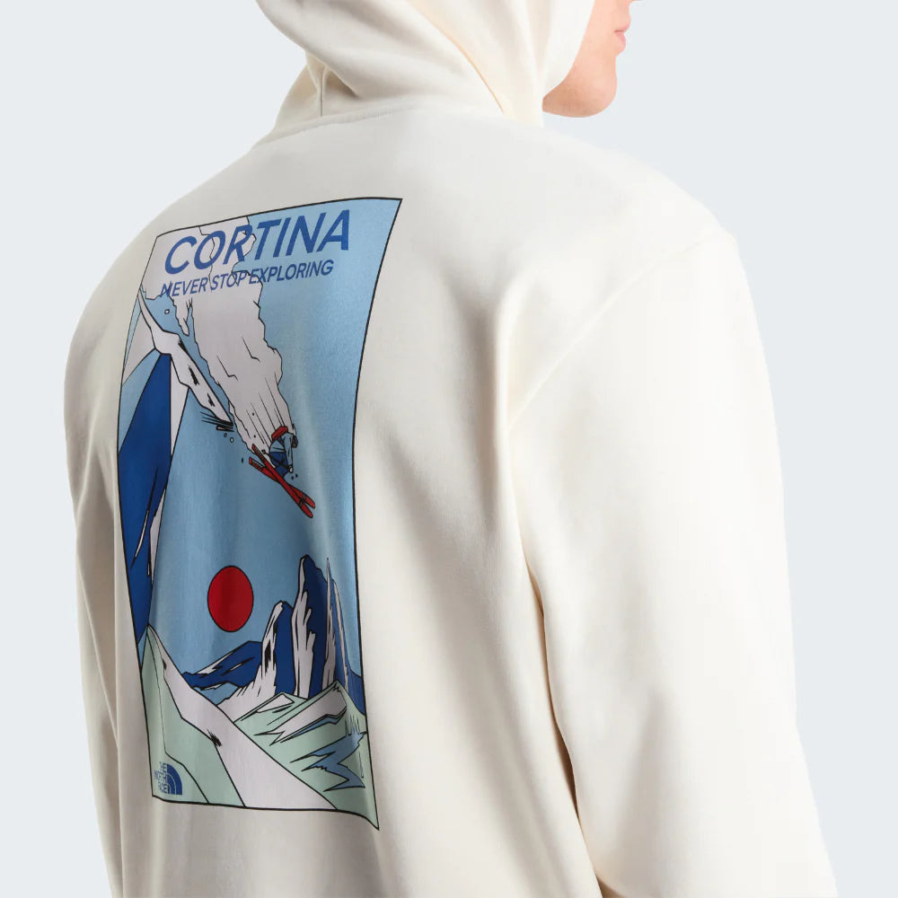 Mountain Celebration Hoodie in White Dune