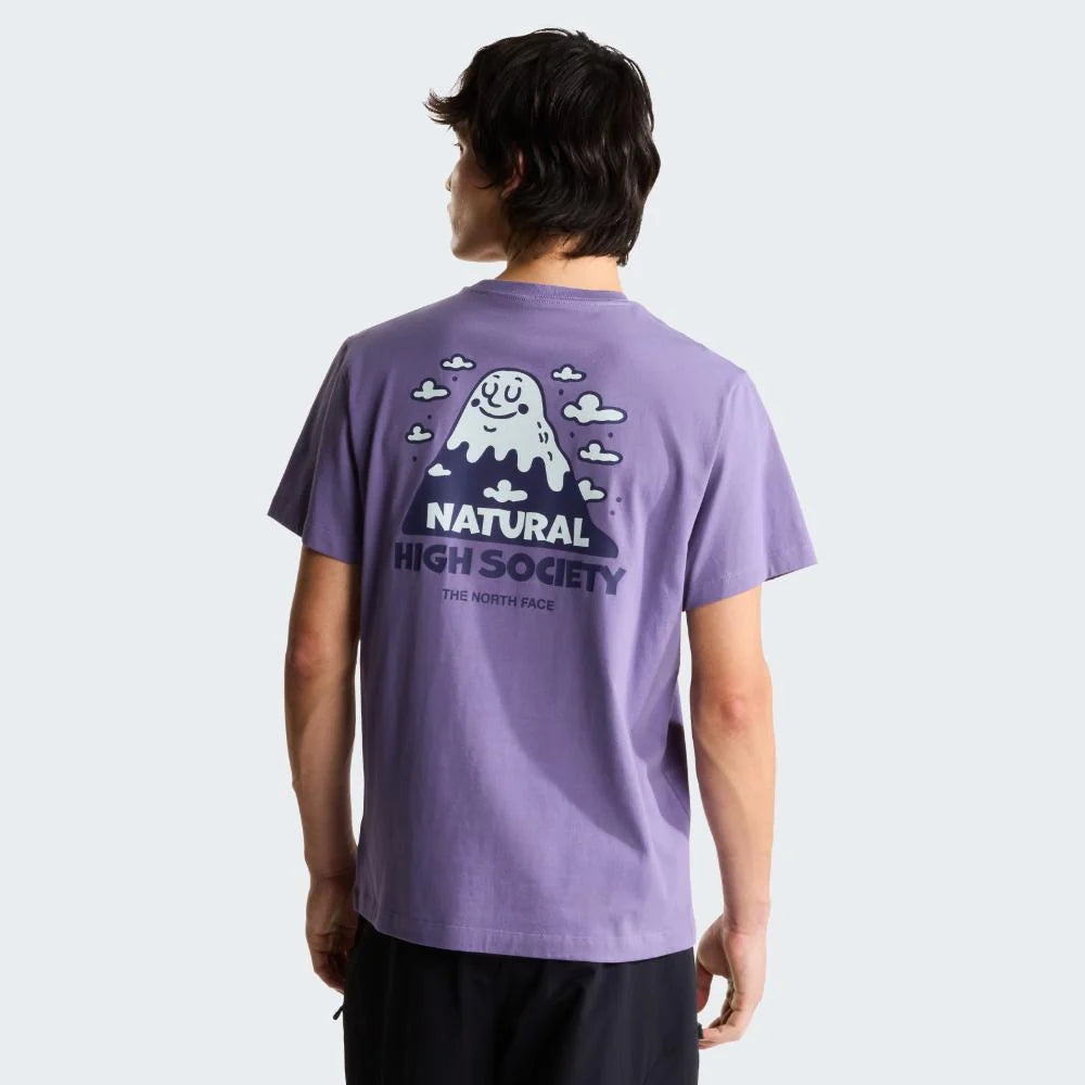 Natural High Society Relaxed SS Tee in Grounded Plum