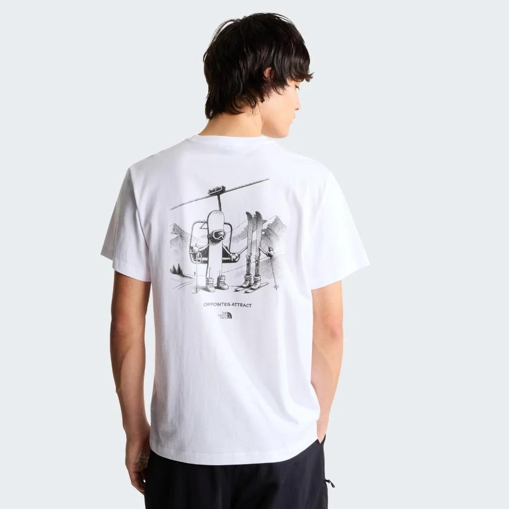 Opposites Attract Relaxed SS Tee in TNF White