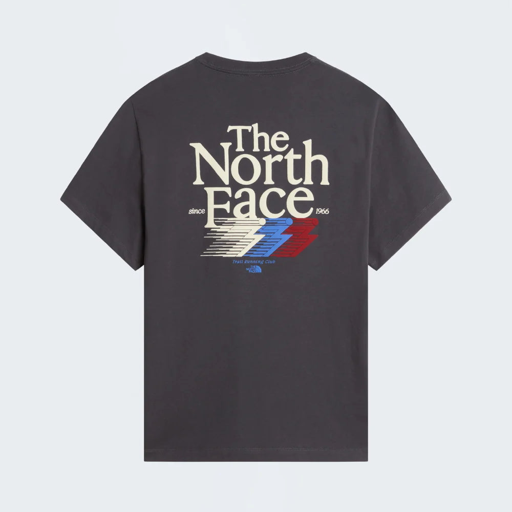 Retro Trail Relaxed SS Tee in Anthracite Grey