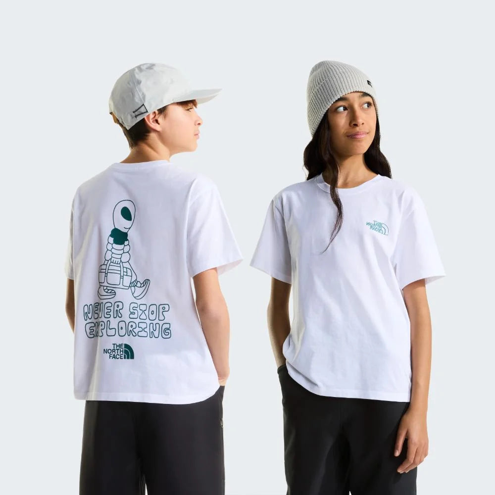 Teen Alien Relaxed SS Tee in TNF White