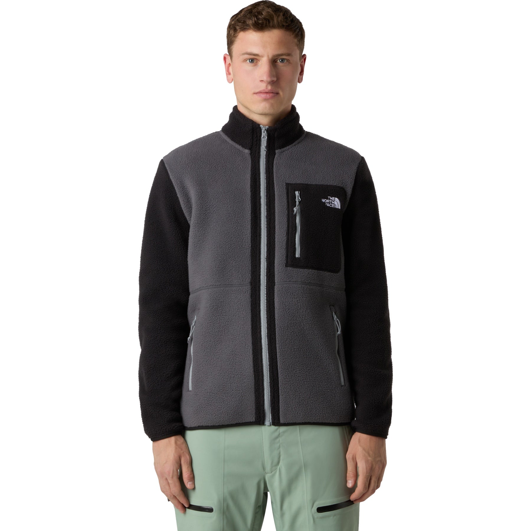 Yumiori Full Zip Fleece Jacket in Anthracite Grey / TNF Black / Monument Grey