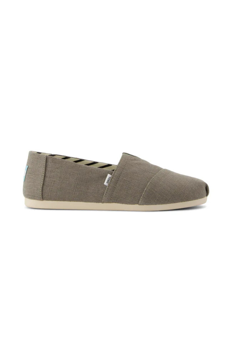 Alpargata Classic Canvas Slip-Ons in Vetiver Grey