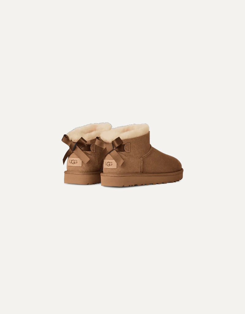 Ultra Mini Bailey Bow in Chestnut
