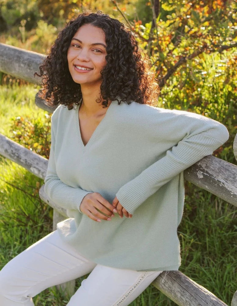 Batwing top cashmere sweater