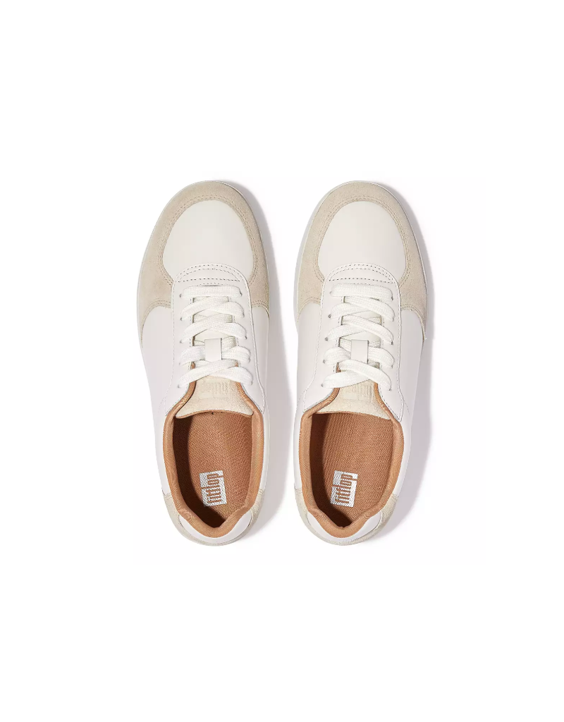 Rally Leather/Suede Sneakers in White / Grey