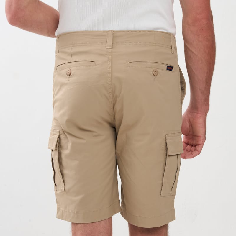 Stretch Cargo Shorts in Khaki