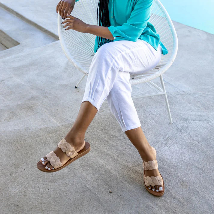 Antibes Linen Pants in White