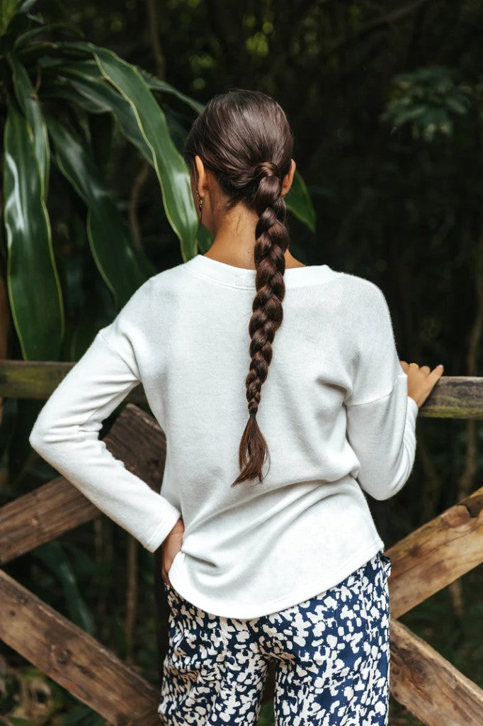 Knit Top in Ivory