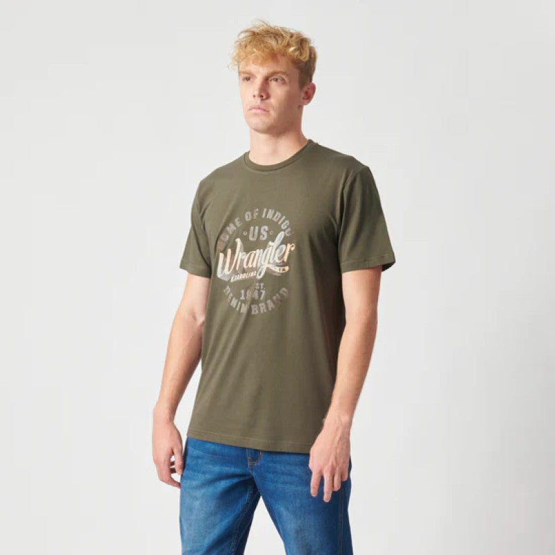 Home of Indigo SS Tee in Dusty Olive
