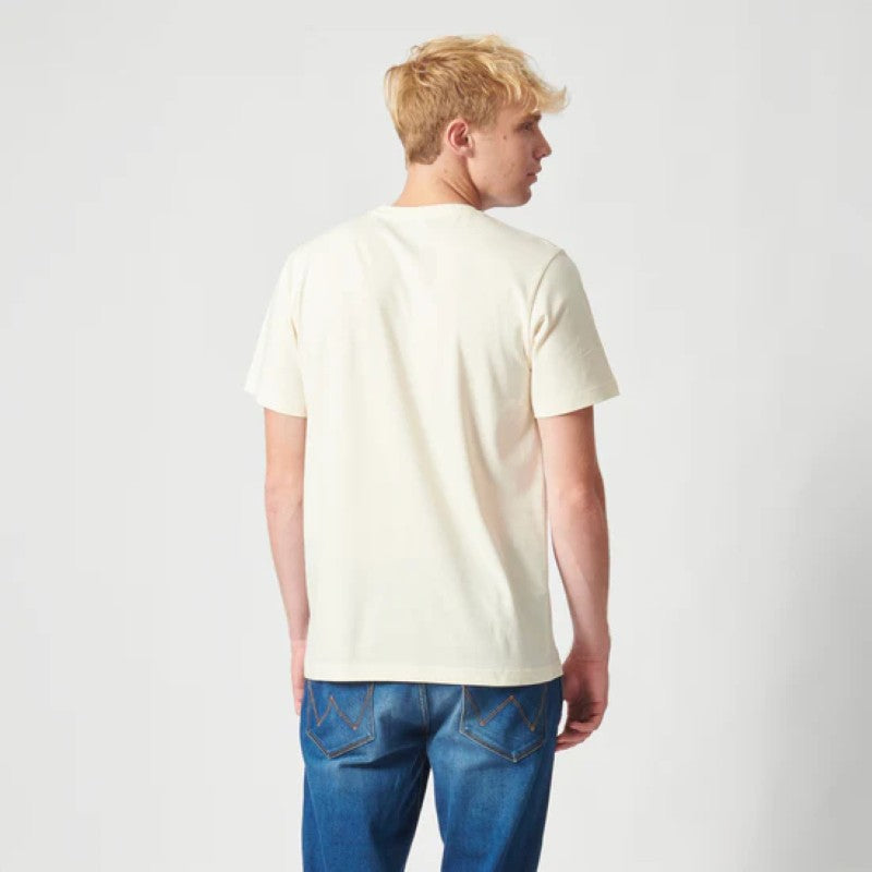 Wrangler Motor SS Tee in Vintage White