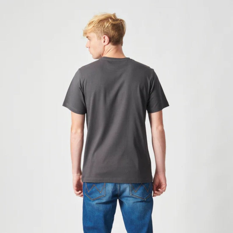 Wrangler Motor SS Tee in Faded Black