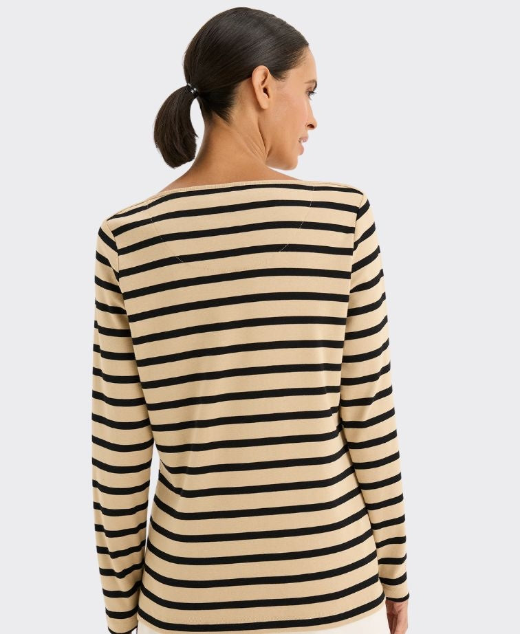 Boardwalk Tee in Camel / Black