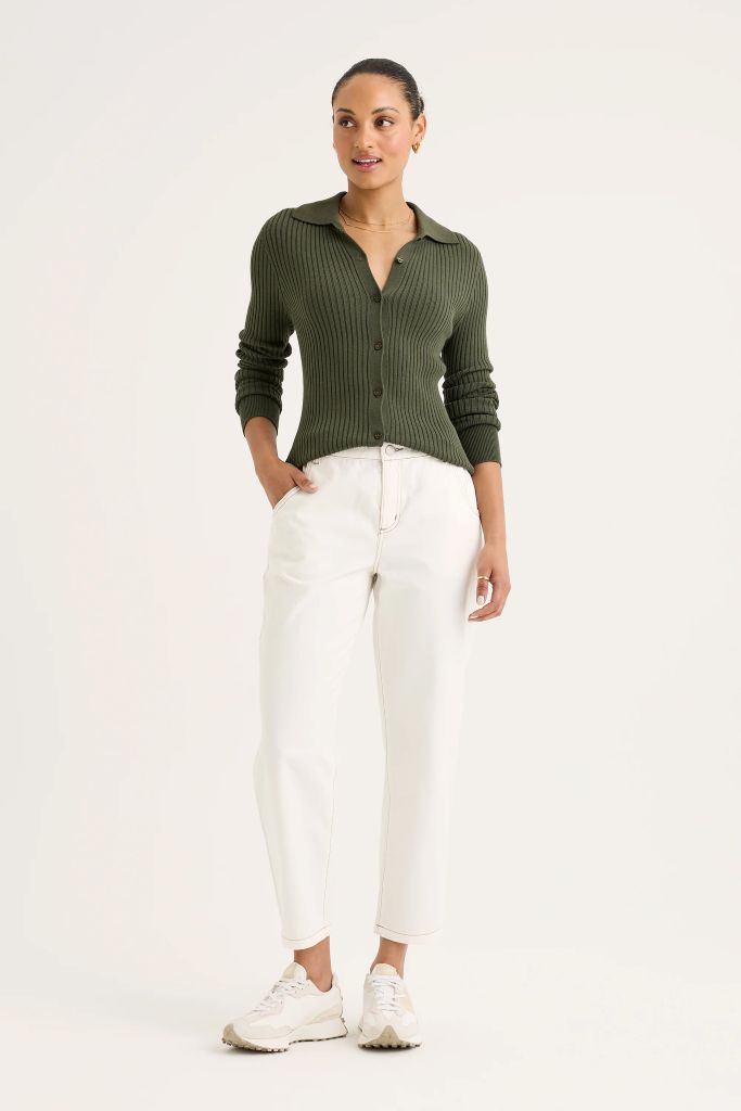 Briar Slim Leg Jean in Ecru