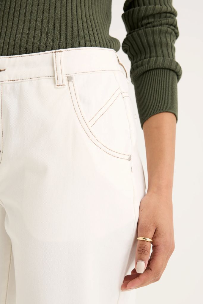 Briar Slim Leg Jean in Ecru