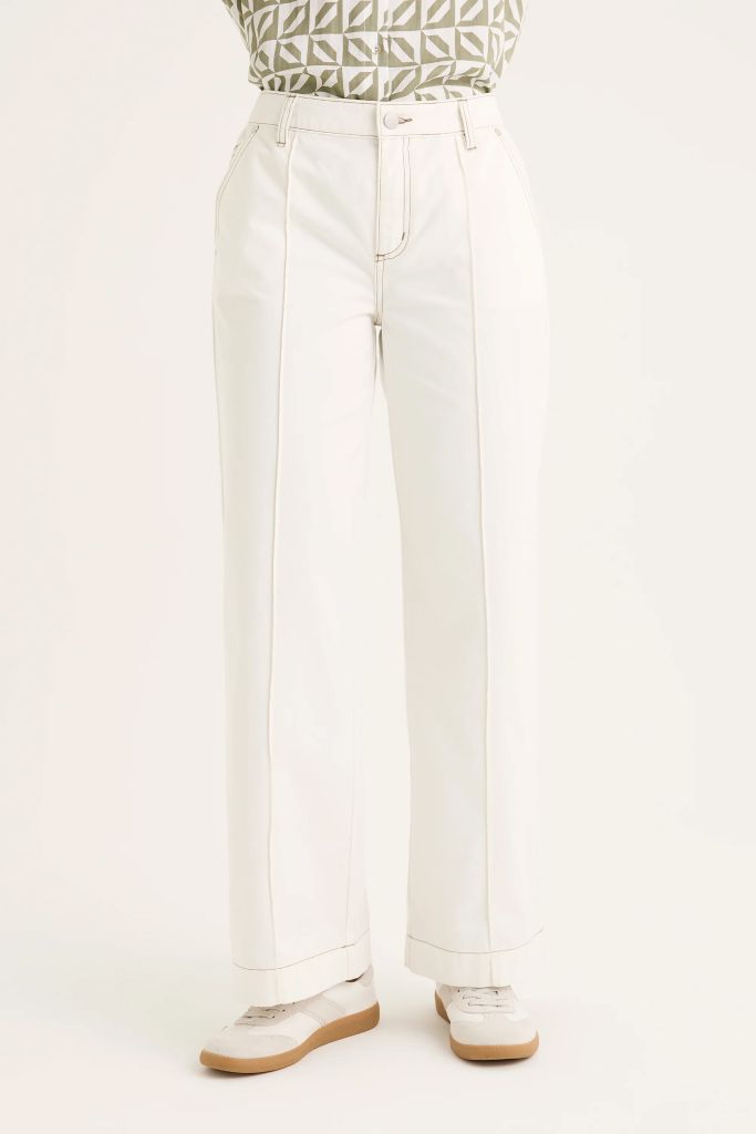 Briar Wide Leg Jean in Ecru