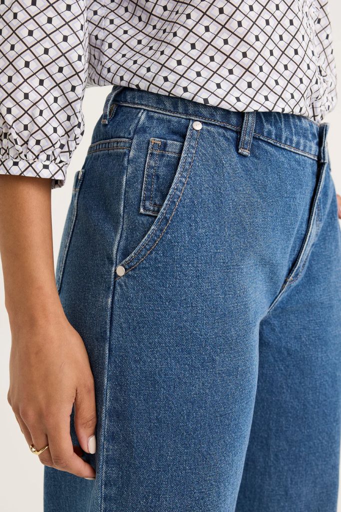 Envy Wide Leg Jean in Mid Wash