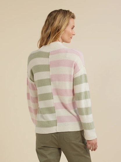 Soft Stripe Merino Wool/Cotton Sweater
