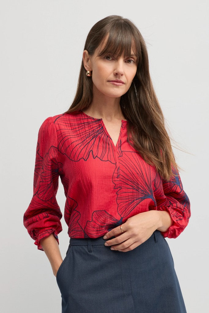 Staten Print Blouse